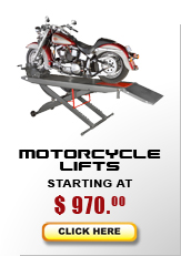 motorcycle lift models start at $575